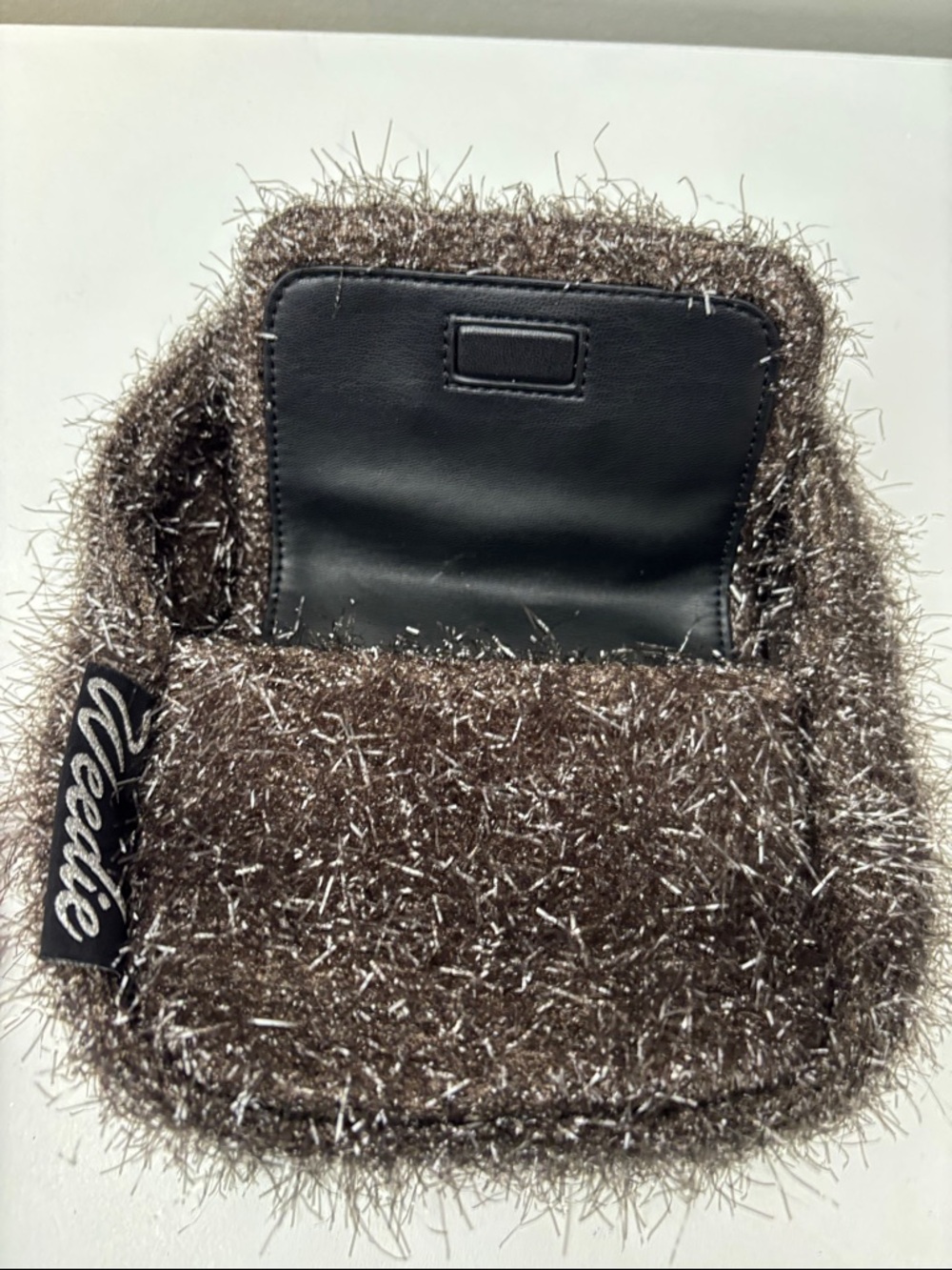 Edie Parker Gray Mini Grass Handbag - Picture 4 of 10